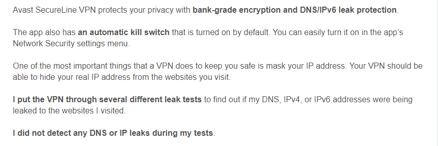 how good is avast vpn security